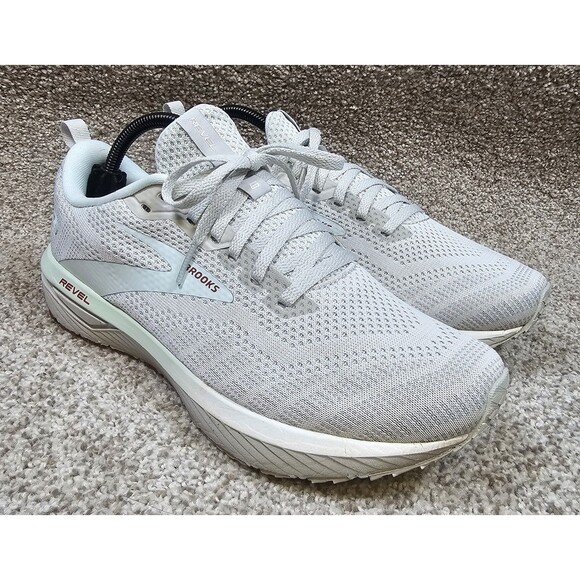 Brooks Womens Revel 6 1203861B459 White Running Shoes Sneakers Size 10 - Picture 2 of 12